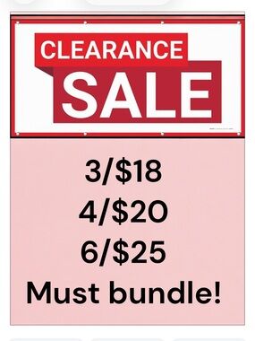🐭 Bundle sale!  All items with the mouse are 3/$18 4/$20 or 6/$25 must bundle